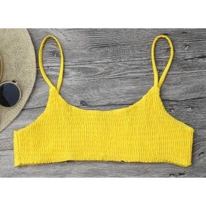 Yellow Zaful Bikini Top